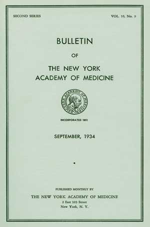 New York Academy of Medicine Bulletin